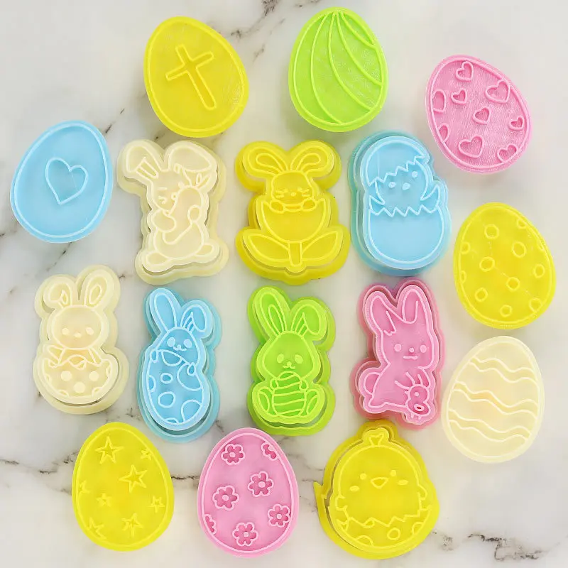 

3d Cute Rabbit Shape Biscuit Mold Household Three-dimensional Pressure Cutting Cookie Cutter Sugar Art Decoration Baking Tool