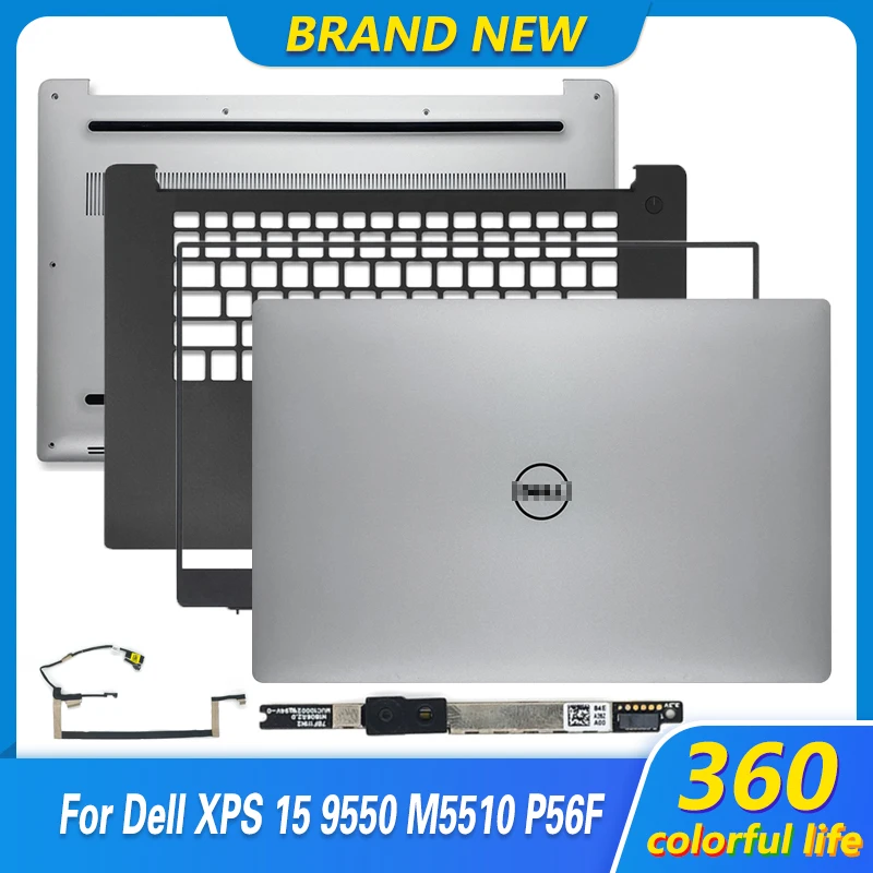 

Новый Упор для рук для ноутбука Dell XPS 15 9550 M5510 P56F, задняя крышка ЖК-дисплея/Передняя панель/Упор для рук/Нижняя крышка 0JK1FY 0D6CWH версия для США/Ве...