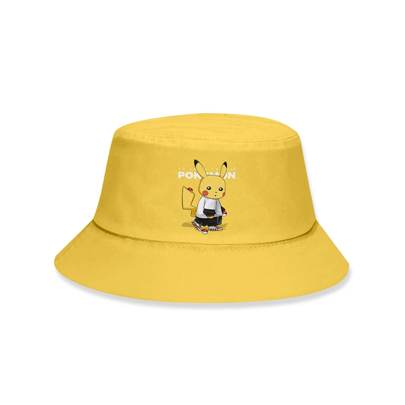 

Pokemon new printed hat Pikachu fisherman student couple basin summer sunscreen sun fashion outdoor sports women