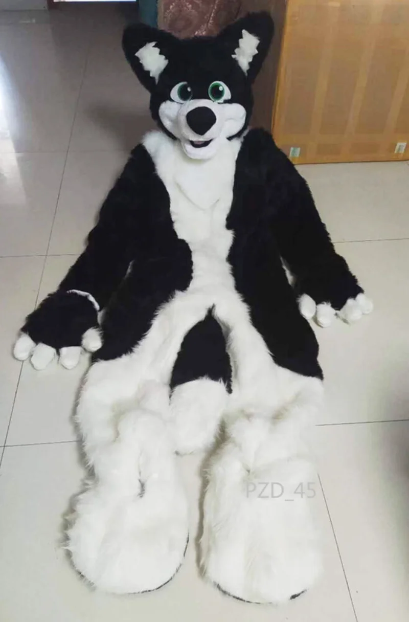 

Длинный Меховой Костюм Хаски для Хэллоуина