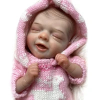 14 reborn dolls closed eyes for collection fine painting not factory baby toy gifts