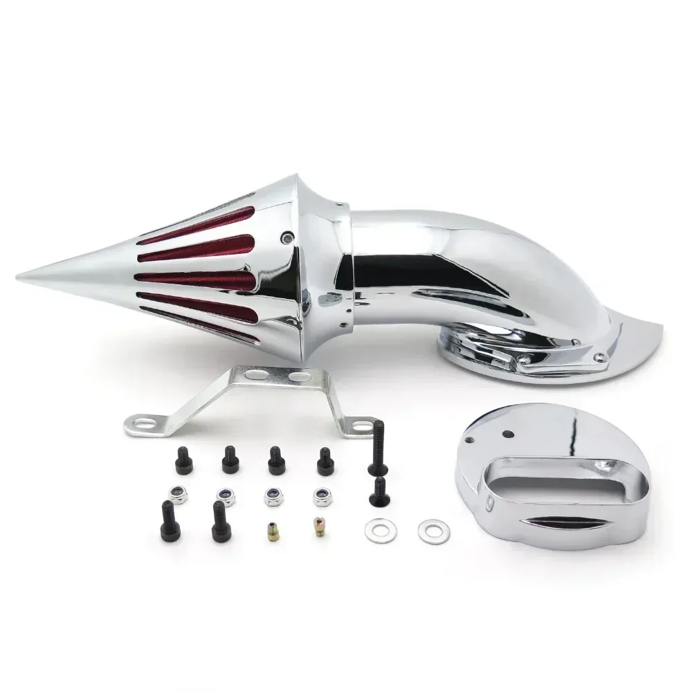Фото Фильтр воздухоочистителя мотоцикла для Yamaha 1999-2012 V-Star 1100 Dragstar XVS1100 CHROMED №1