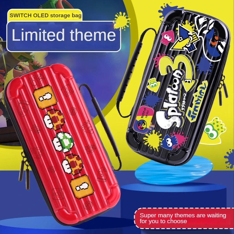 

Storage Bag Protective Sleeve NS Hard Shell Cartoon For Nintend Switch Large Capacity Oled Game Console Cassette Water Proof