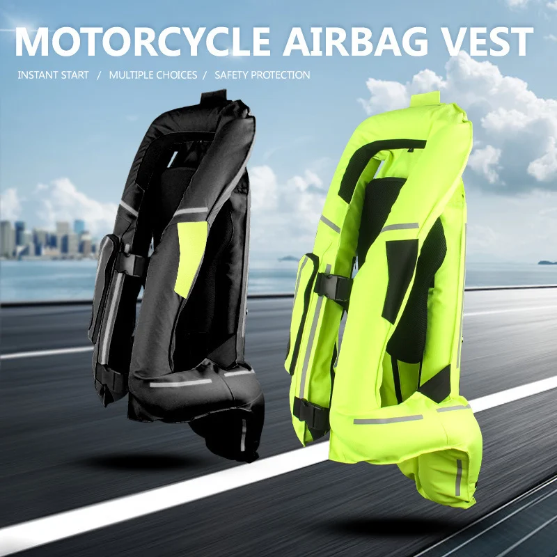 Motorcycle Airbag Vest UCHOOSE Motorcycle Life Jacket Reflective Safety Motocross Racing Riding Air bag System CE Protector enlarge