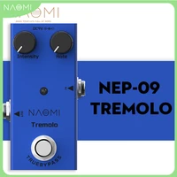 naomi tremolo guitar effect pedal dc 9v for electric guitar intensity rate true bypass nep 09