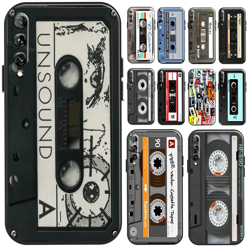 

Magnetic Tape Retro Cassette Phone Case For Huawei Y9 Y7 Prime 2019 Y9a Y9s Y9 Y8s Y7 Y6 Y6P Y7P Y8P Shockproof Carcasa Back