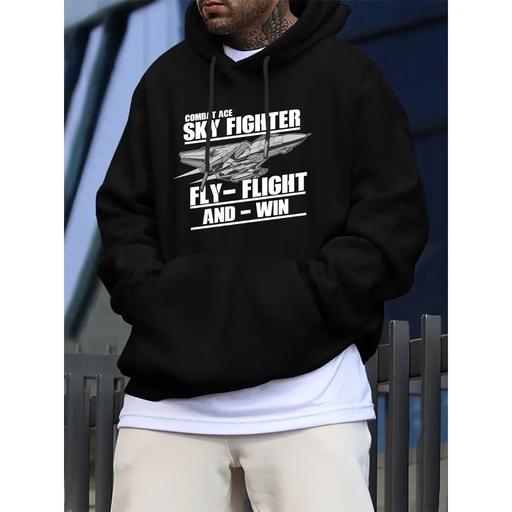 TOQUCL 2024 новый стиль размер 2XL-6XL толстовки с принтом самолета мужская и женская