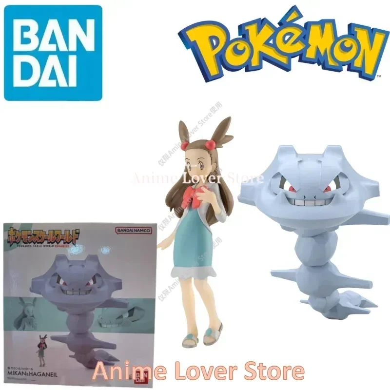 Bandai оригинальные весы World POKEMON Johto Region Jasmine Steelix аниме фигурки игрушки для детей