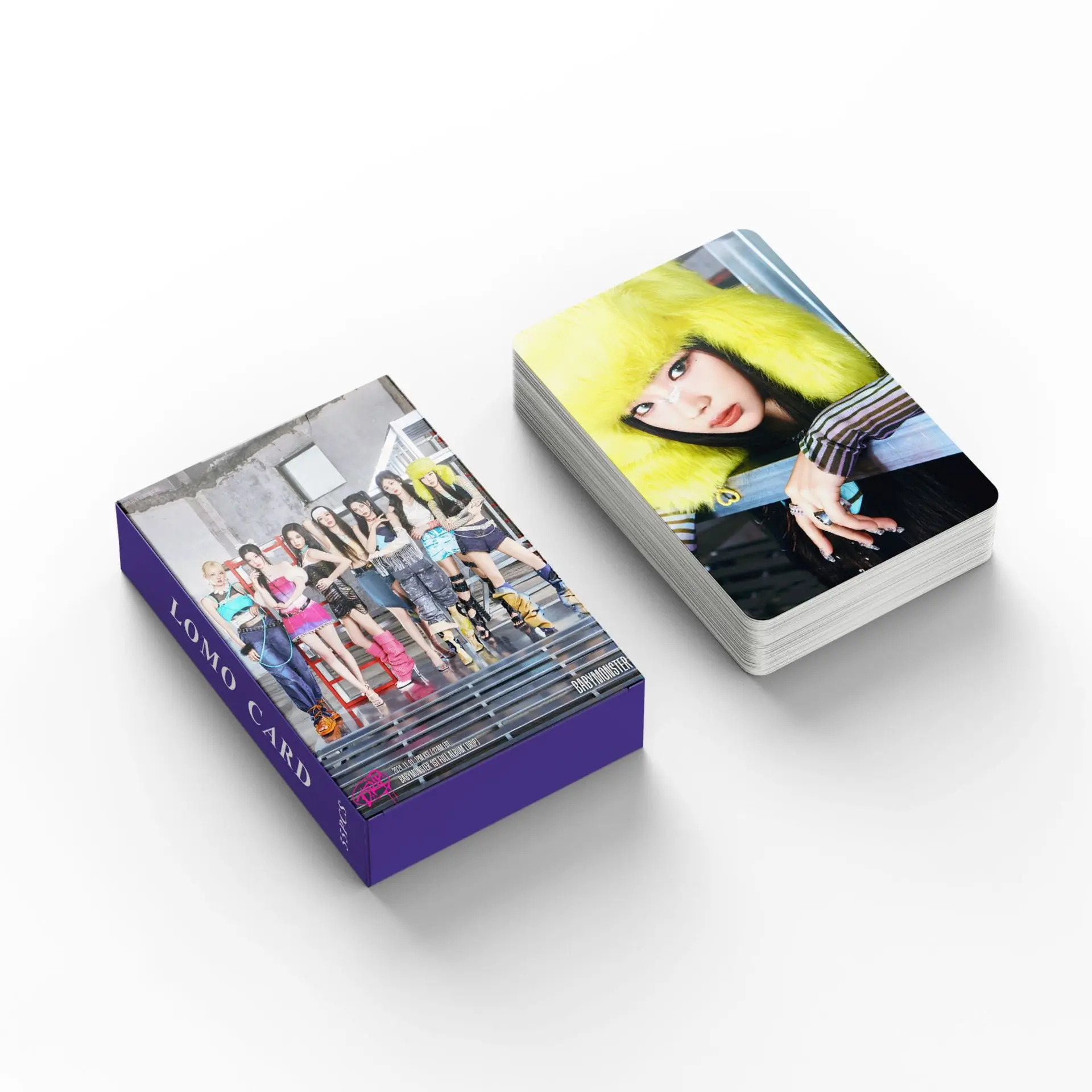 55 шт./компл. Kpop BABYMONSTER новая Ablum DRIP Lomo Card RUKA RORA PHARITA HARAM AHYEON фотокарта открытки для