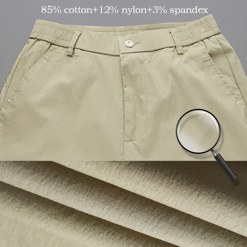 Брюки мужские Стрейчевые классические тонкие хлопковые штаны брюки-Чино