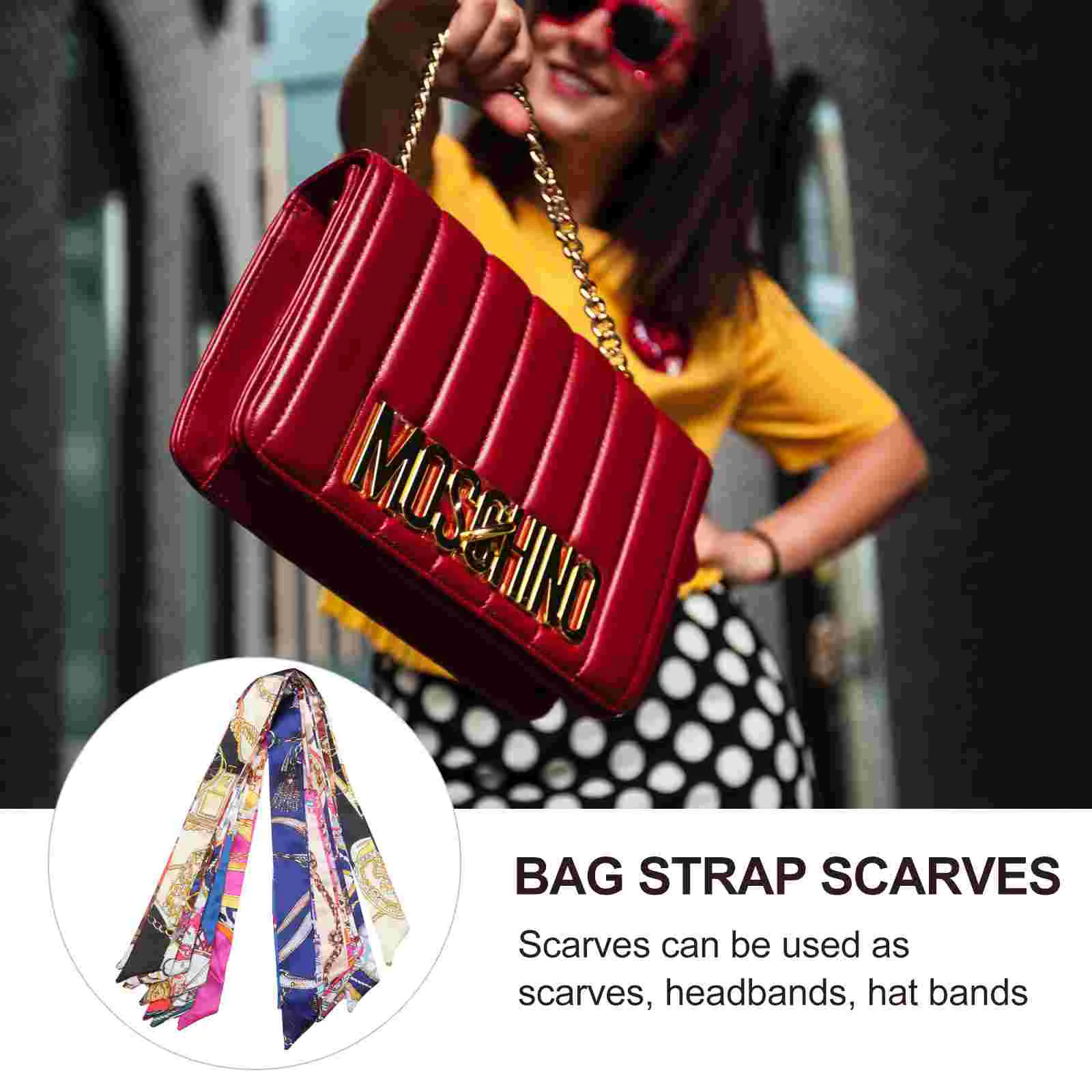 16 шт. сумка шелковый шарф с принтом головной платок маленькая атласная шаль