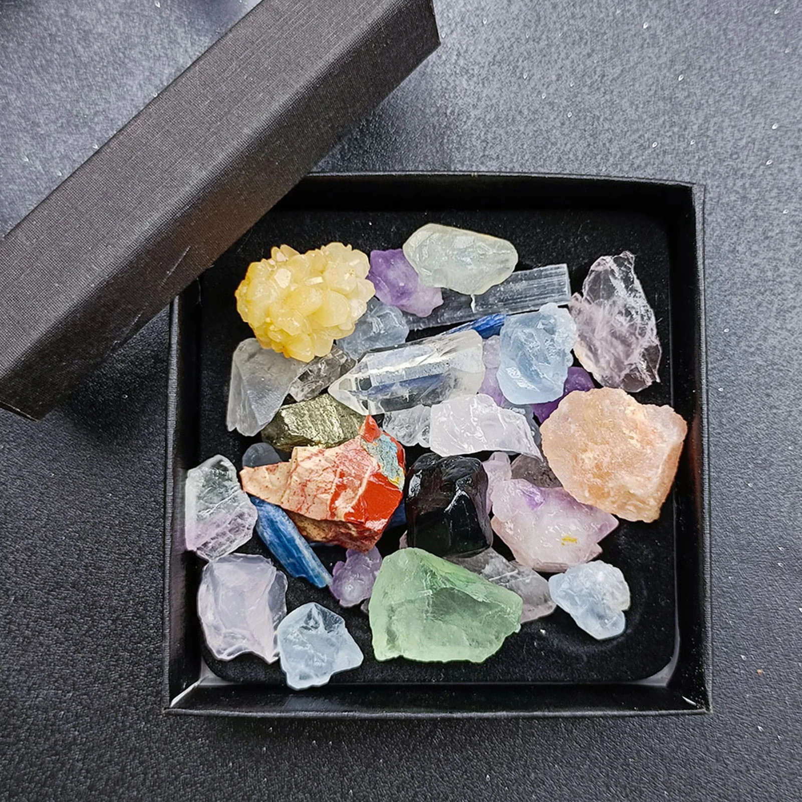 

Набор лечебных кристаллов для начинающих, набор камней-чакр, кристаллы, лечебные камни для рукоделия, коллекция «сделай сам» для медитации, ...