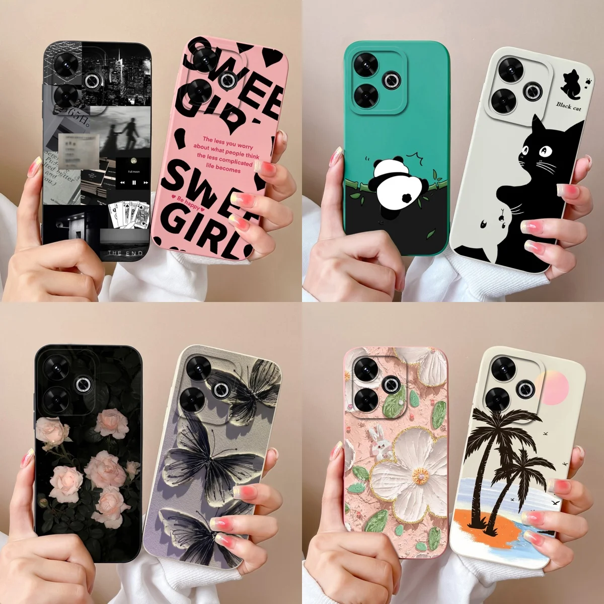 Многофункциональный чехол для Redmi 13 4G задняя крышка Xiaomi Redmi13 обновленный полная