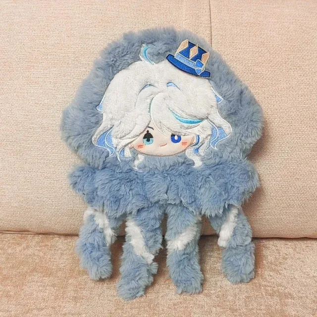 Аниме Genshin Impact Furina сумка для наушников Мягкая Плюшевая Кукла Игрушка кошелек