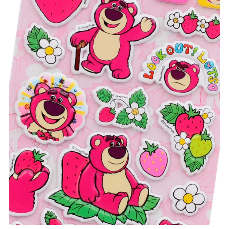 

Disney Cartoon Stickers Toy Story Frozen Lotso 3D Notebook Decoration Scrapbooking Waterproof Sticker Toys for Kids Boys Girls