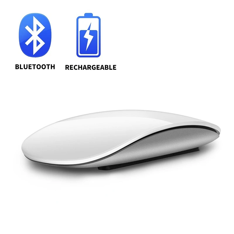 

4.0 Wireless Mouse Rechargeable Silent Multi Arc Touch Mice Ultra-thin Magic Mouse For Laptop Ipad Mac PC Macbook
