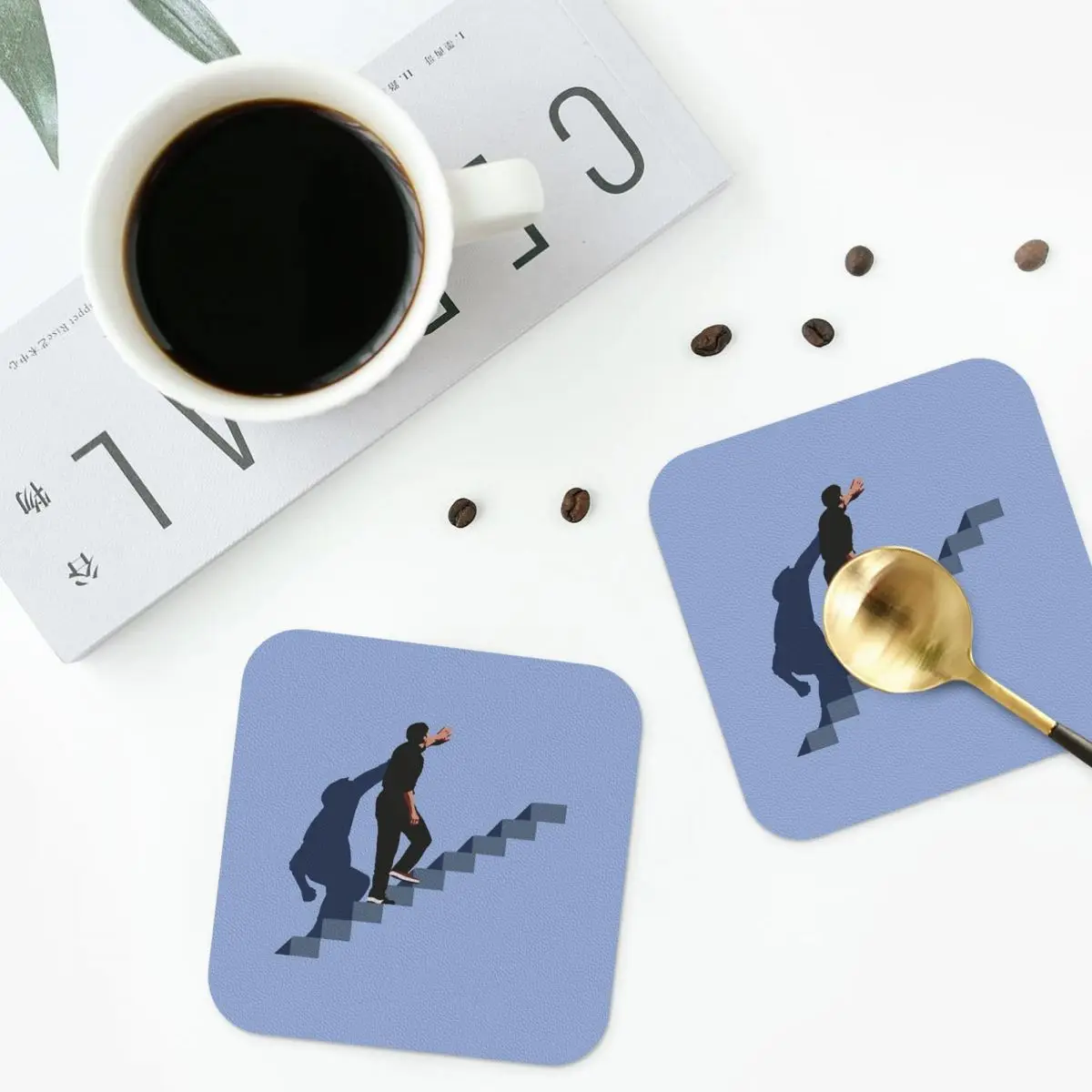 

The Truman Show Coasters Kitchen Placemats Waterproof Insulation Cup Coffee Mats For Decor Home Tableware Pads Set of 4