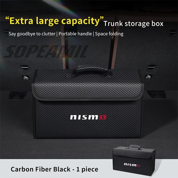 

Автомобильный ящик для хранения, складная сумка для уборки для Nissan Nismo Qashqai Juke Micra X Trail Leaf Patrol Y61 GTR Note Altima Sentra