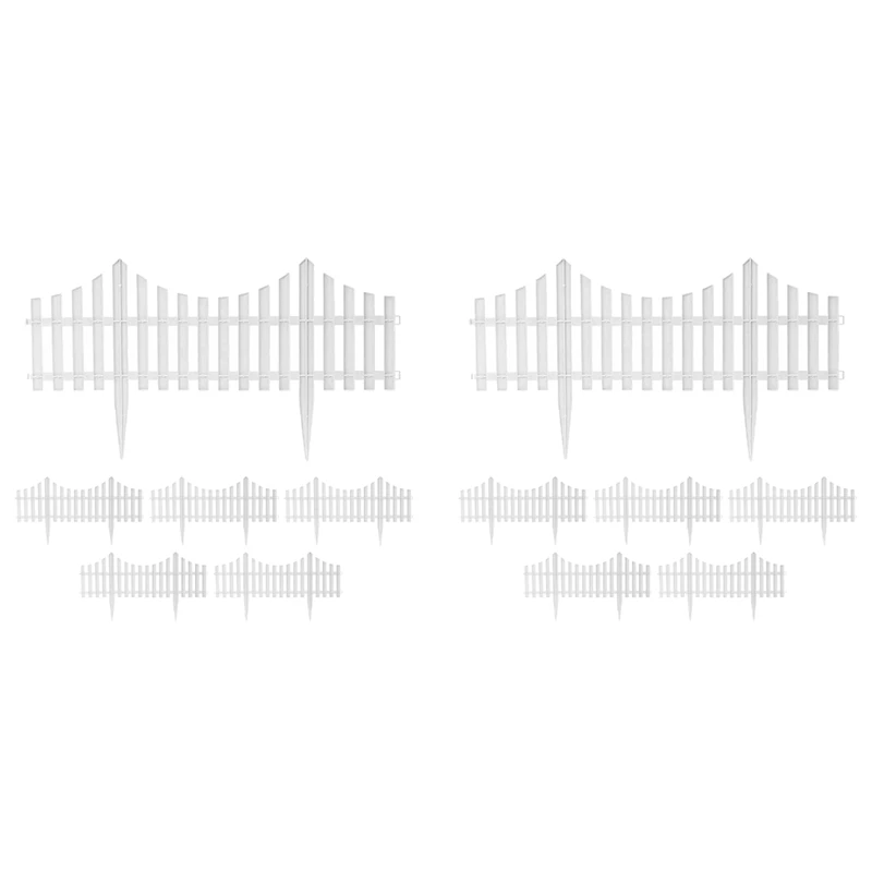 

Забор садовый пластиковый для внутреннего или наружного двора, маленький забор «сделай сам» для детского сада, 12 шт.