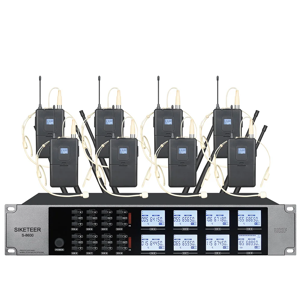 

UHF wireless microphone system headset microphone is suitable for outdoor activities of church and school stage microphone