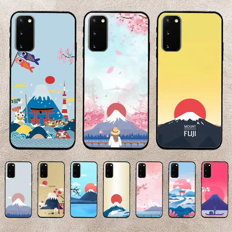 

Japanese Style Art Fuji Mountain Phone Case For Huawei Honor V30 50 60 70 Pro 9lite 9xpro Cover Coque Funda