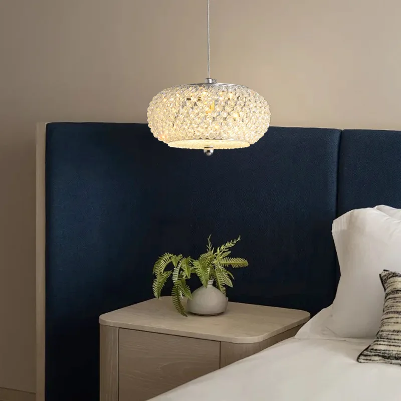 

Французская хрустальная люстра, романтическая лампа для окна, балкона, прихожей, простой столовой, гостиной, дивана, бара, прикроватная лампа