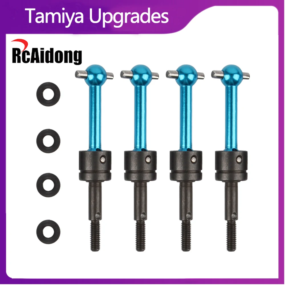 4 Pcs Metal Universal Drive Shaft CVD 53792 for Tamiya TT-01 TT01 TT-02 TT02 TA04 1/10 RC Car Upgrade Parts enlarge