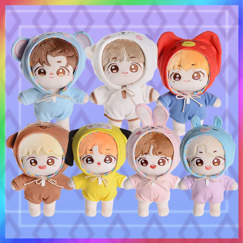 KPOP корейский комбинация звезд Bangtan Мультфильм Плюшевая Игрушка милая Кукла Kawaii