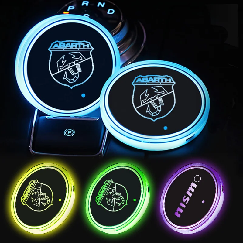 

1pcs Car Coasters LED Ambiance Coasters For BMW M M3 M4 M5 M54 M57 M50 X1 X5 X3 X7 X6 F10 F20 F22 F30 F90 G20 G30 Performance