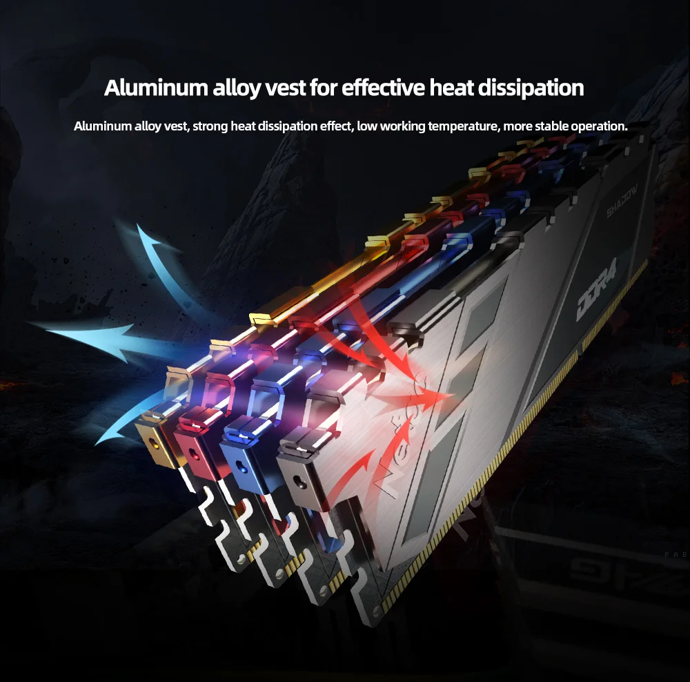 Оперативная память Netac DDR4 ОЗУ 16 ГБ 8 3200 МГц 2666 3600 радиатор памяти XMP для материнской