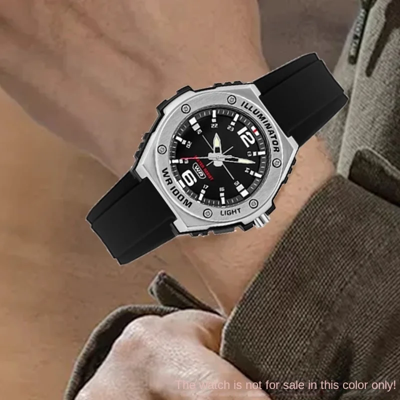 Силиконовый браслет для серии Casio MWA-100H MWD-100H модифицированный водонепроницаемый