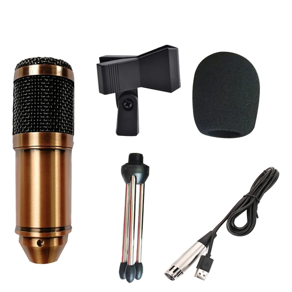 

Профессиональный конденсаторный микрофон для компьютера, проводной USB-микрофон для записи KTV, микрофон для караоке