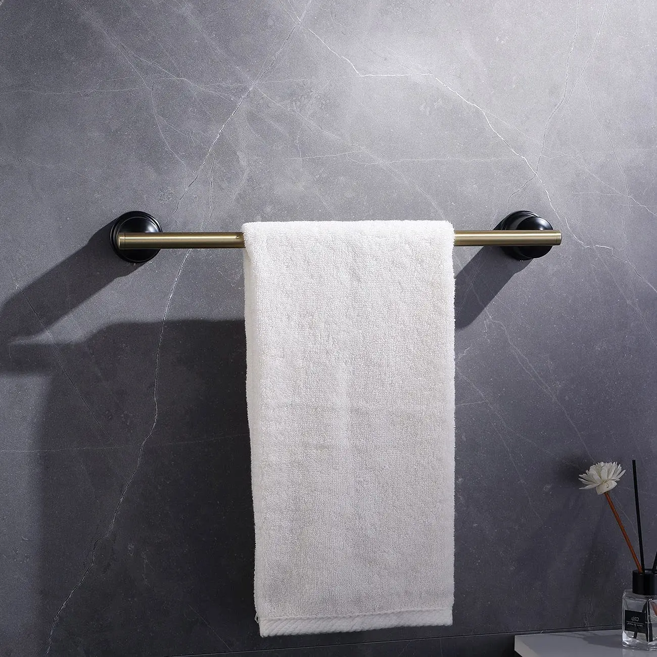 

New Home Wall Mount Bathroom Accessories Set For Black Gold Color