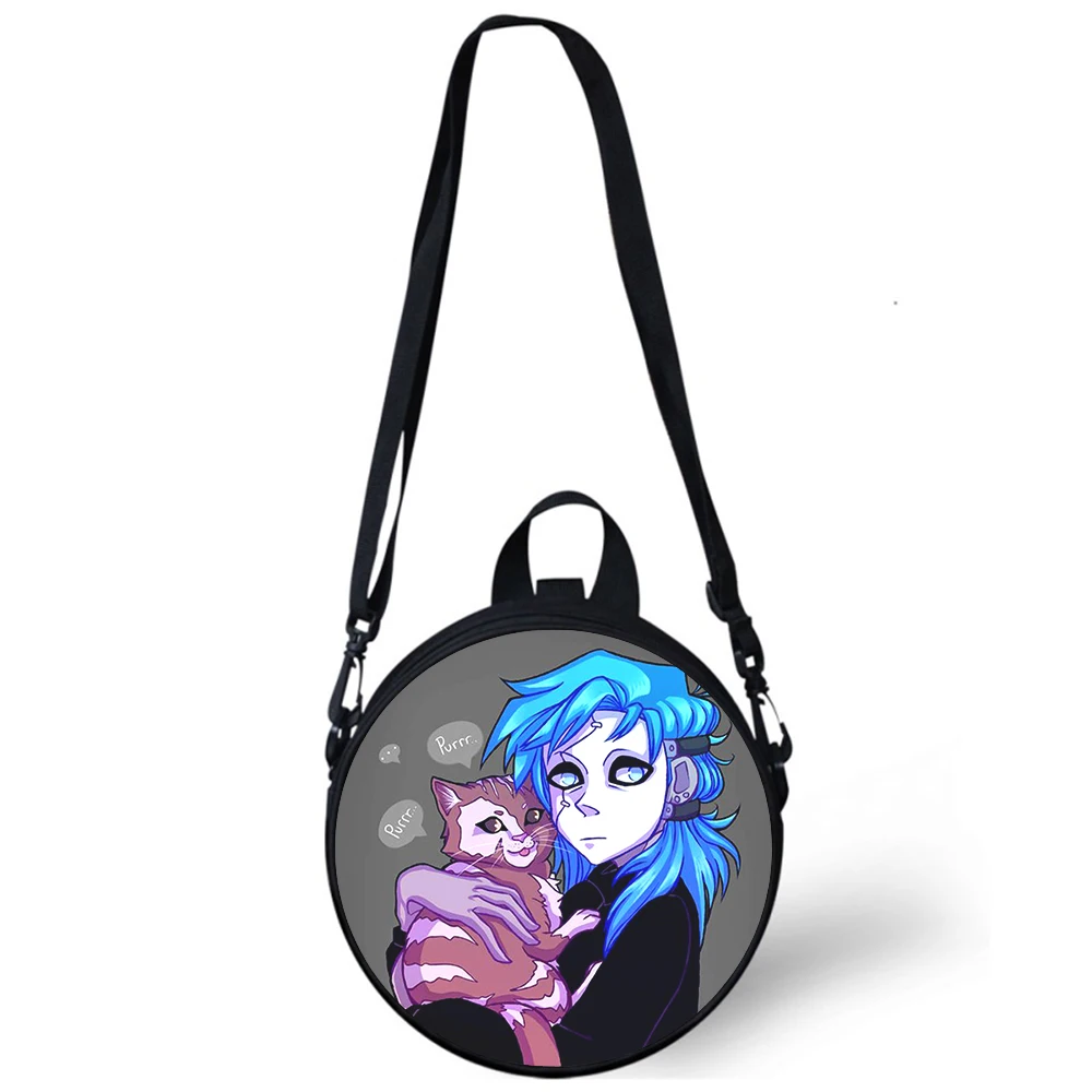 Sally face Child kindergarten Bag 3D Print Crossbody Shoulder Bags For School Women Mini Round Bagpacks Rugtas Bag