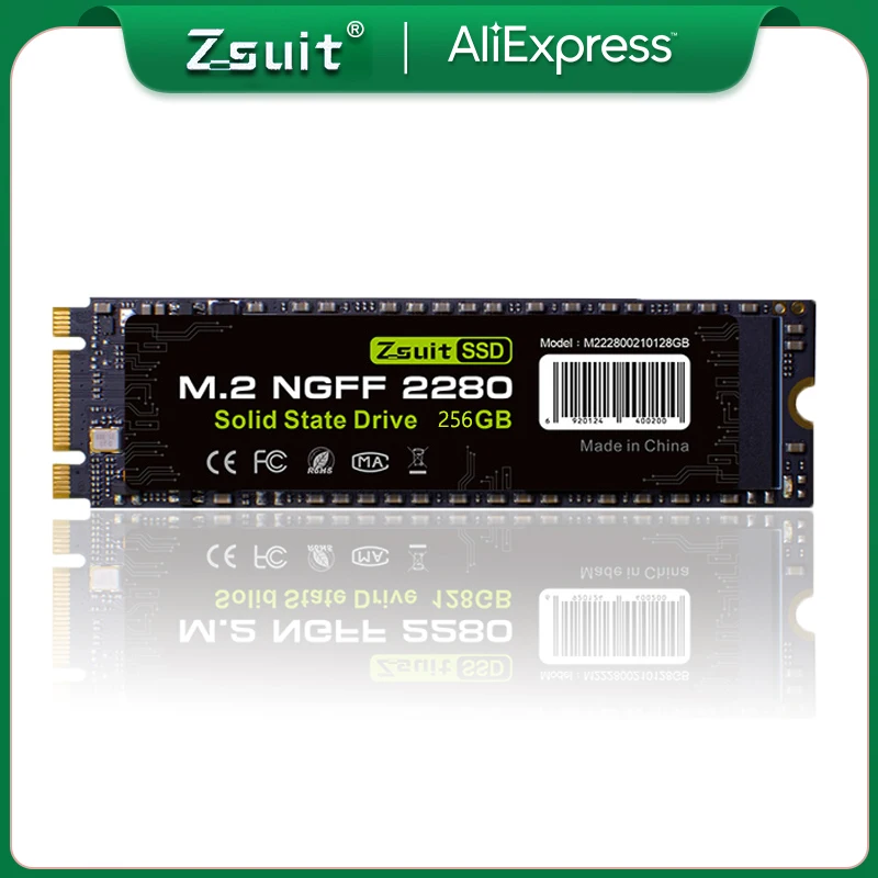 Z-suit SSD 240GB M2 128GB 500GB 1TB SATA NGFF M.2 SSD 2280 256GB 1TB M.2 512GB SSD Internal Hard Drive for Laptop Desktop PC