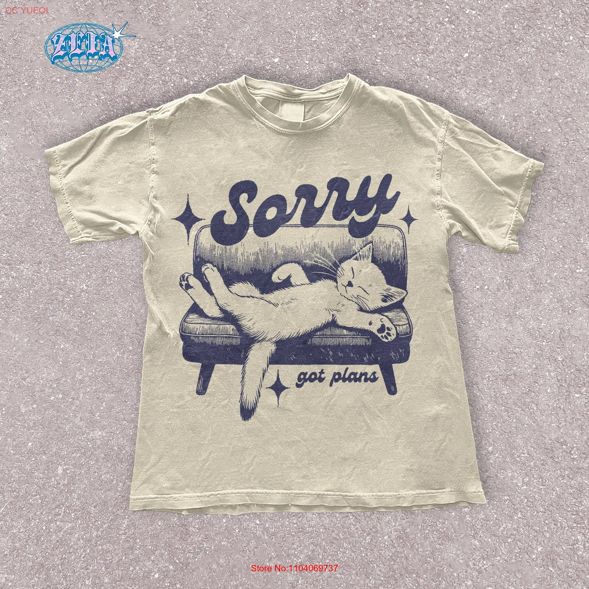 Винтажная забавная футболка с котом извините получили планы в стиле ретро