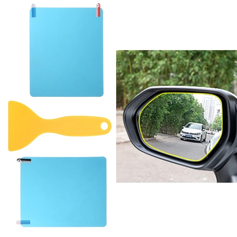 2 шт. автомобильные непромокаемые пленки наклейки на зеркало заднего вида