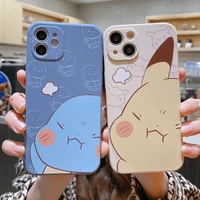 pikachu pokemon phone case for iphone 11 12 pro 13 pro max 8 plus xs xr xs max 7 8 6 cute cartoon anti fall silicone jenny