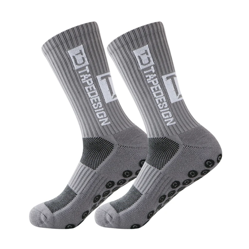 UGUPGRADE 2021 New ANTI SLIP Football Socks Mid Calf Non Slip Soccer Cycling Sports Mens |
