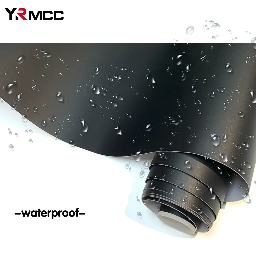 50*300 см 3D 6D виниловая пленка из углеродного волокна черная матовая наклейка для