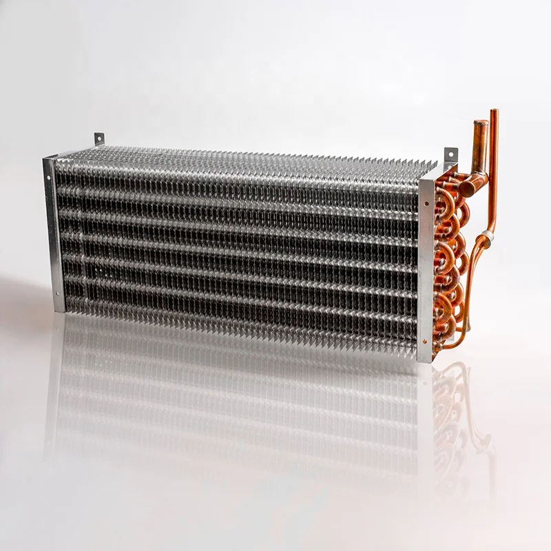 Холодильное оборудование медная трубка алюминиевый ребра катушки испарителя