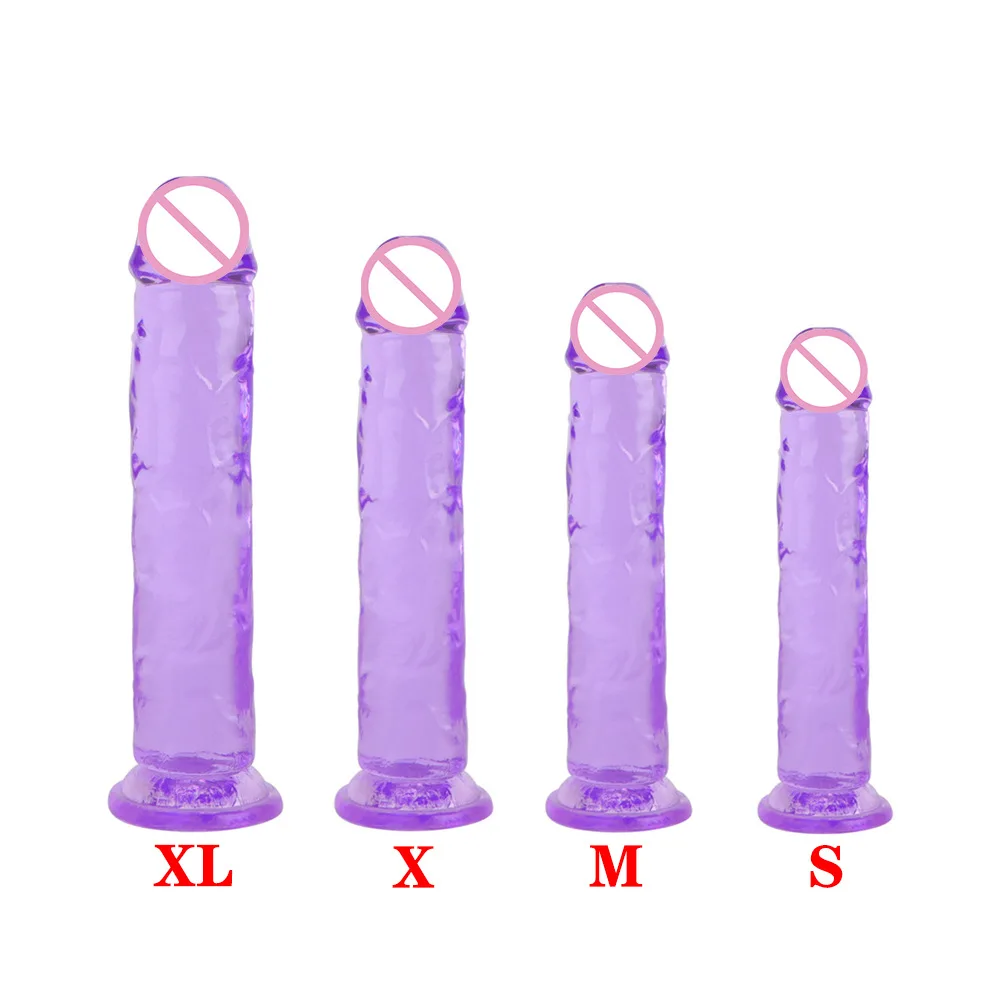 Реалистичный фаллоимитатор с присоской огромные желеобразные секс-игрушки для