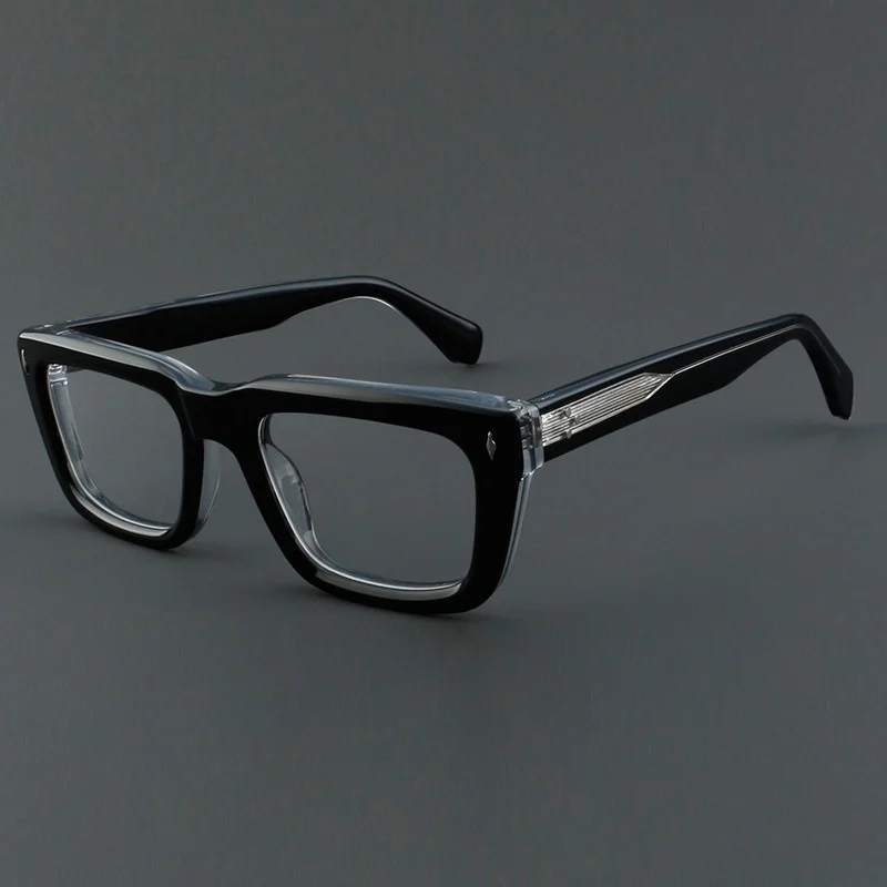 F · DRACON новая стильная оправа для очков квадратная ретро мужская модные толстые