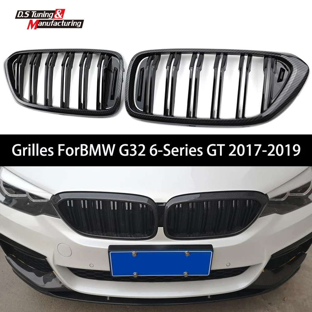 

Передняя решетка из углеродного волокна для BMW 6 серии GT G32, автомобильный Стайлинг, спортивные гоночные решетки 2017 - 2019 630I 640I 640I 620D 640D XDrive