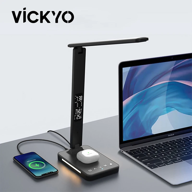 

Настольная лампа VICKYO, 10 Вт, с беспроводной зарядкой