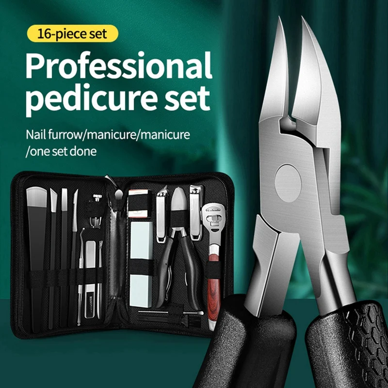 

16-Piece Pedicure Suit Pedicure Knife Professional Set For Household Peeling Calluses And Manicure Ditch