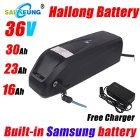 rechargeable electric bike scooter lithium battery hailong samsung 18650 battery pack 36v 16ah 23ah 30ah bicycle lithium battery