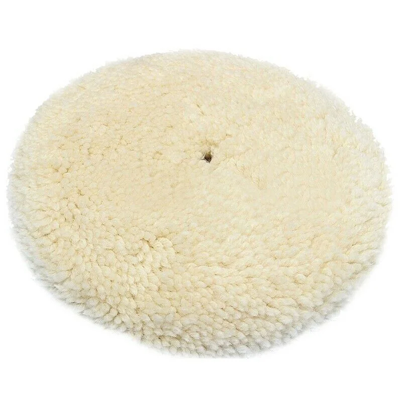 

Wool Polished Bonnet Pad Furniture Grinding Mitts Car Care Cleaning Detailing Soft Supplies Tool Vehicle White