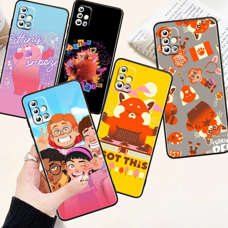 

Disney Turning Red Phone Case For Samsung A73 A72 A71 A53 A52 A51 A42 A33 A32 A23 A22 A21S A13 A12 A03 A02 S A31 Black