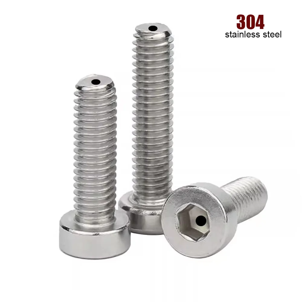 

1/2 шт. M2.5 M3–M12 304, нержавеющая сталь с полым отверстием, выходная шестигранная шестигранная головка, тонкий низкопрофильный болт с головкой